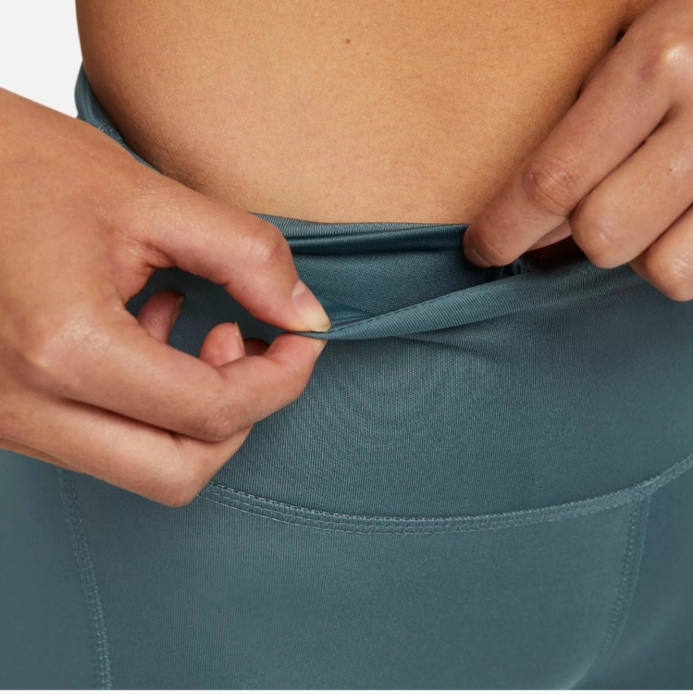 Nike Dri-Fit Mid-Rise Running Leggings - Jade Smoke - Picture 5 of 6